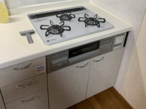 三重キッチン取付け隊　ガスコンロの取替　施工後　